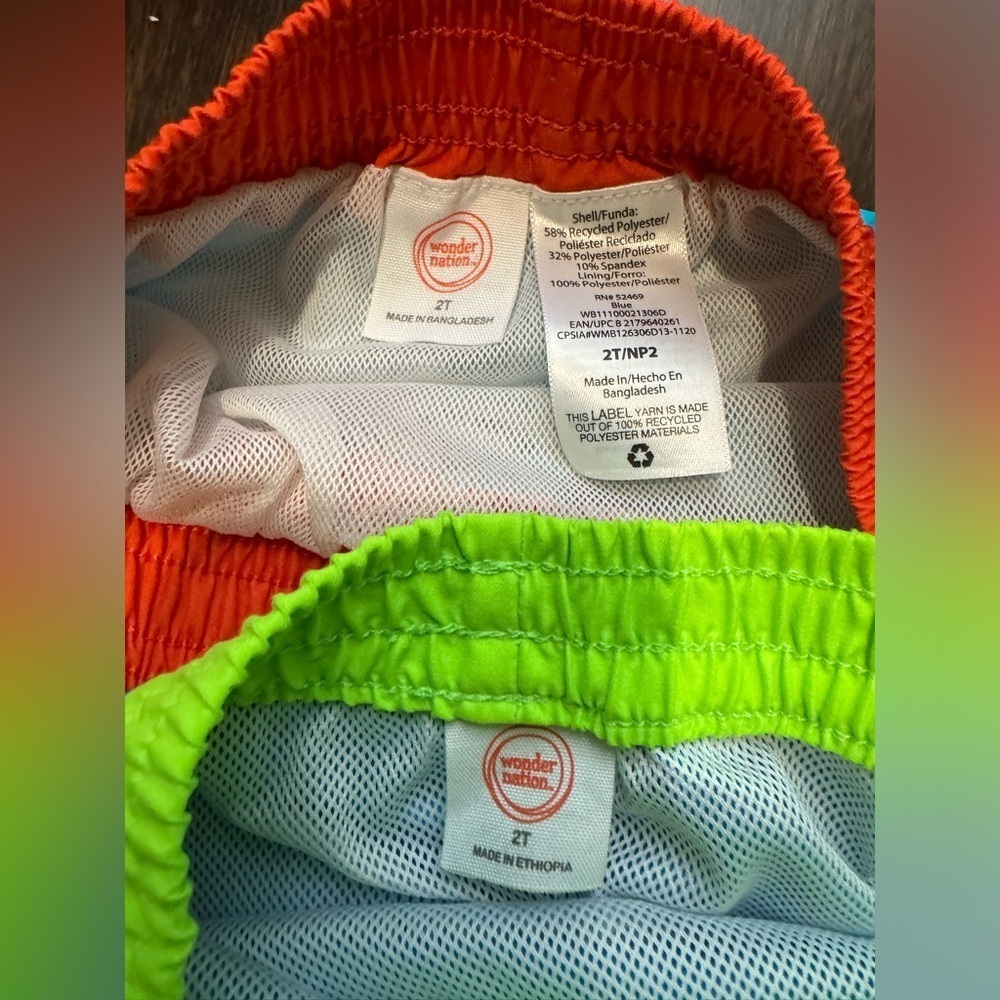 Toddler Swim Suits with Rash Guards - Picture 7 of 8